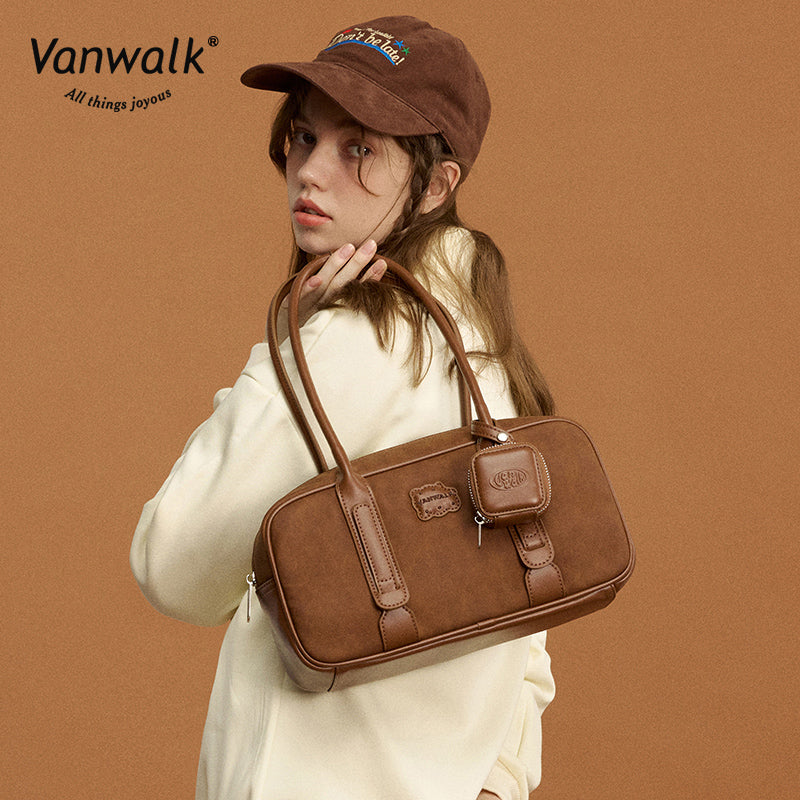 Vanwalk Water-Resistant Pizza Series shoulder bag V2878