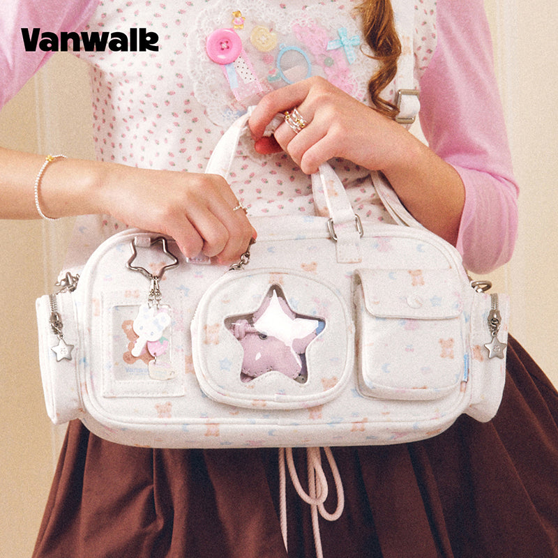 VANWALK Cocoa Pie Series Aesthetic Ita Bags Shoulder Purse Bag v3112