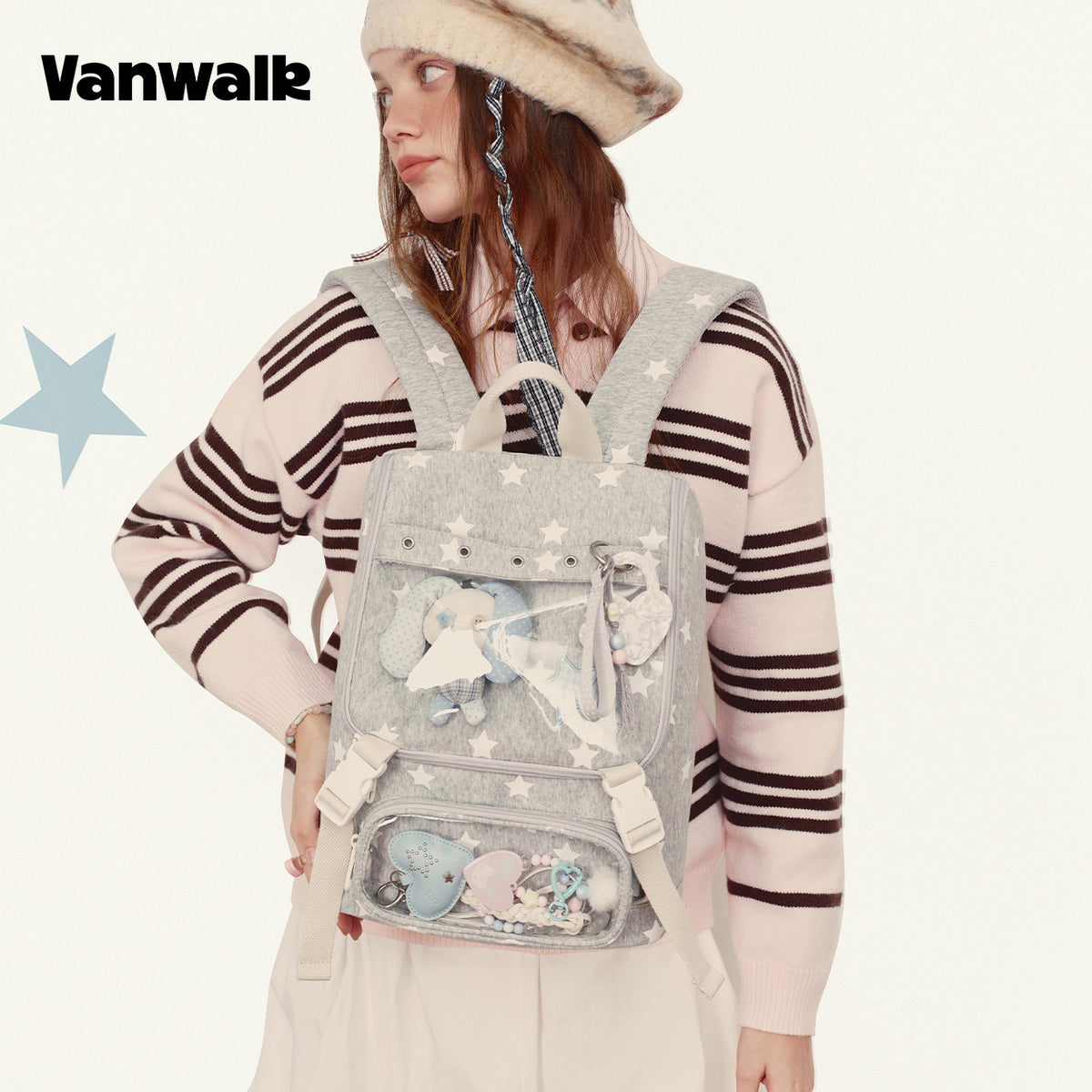 Vanwalk Multiple Pockets January Lucky Pony Series backpack V3007