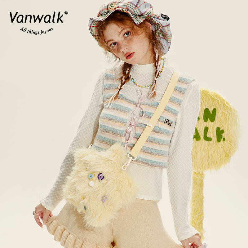 Vanwalk Fashion Mao Monster Crossbody Bag V2717