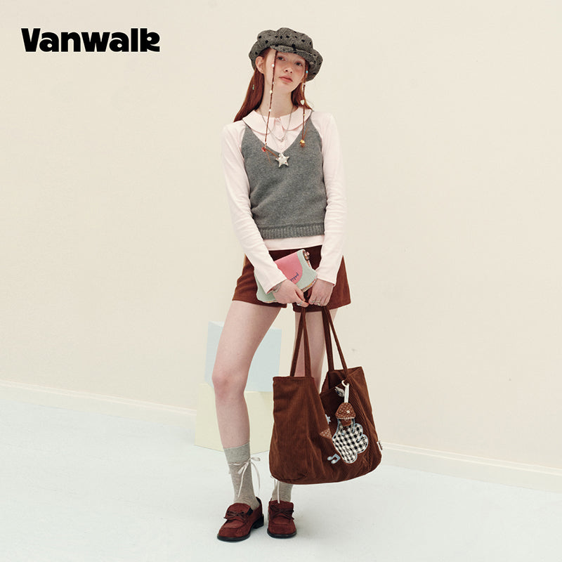 vanwalk Large Capacity Planner House Series Shoulder Bag v3018