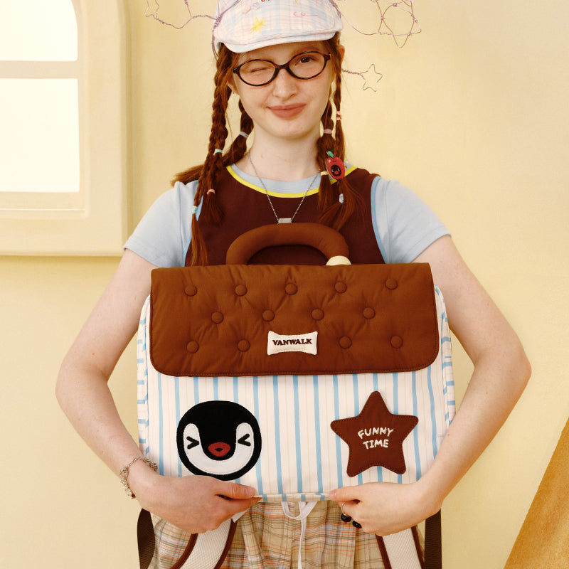 VANWALK Cute Pingu Collaboration Series Laptop bag/handbag v2940
