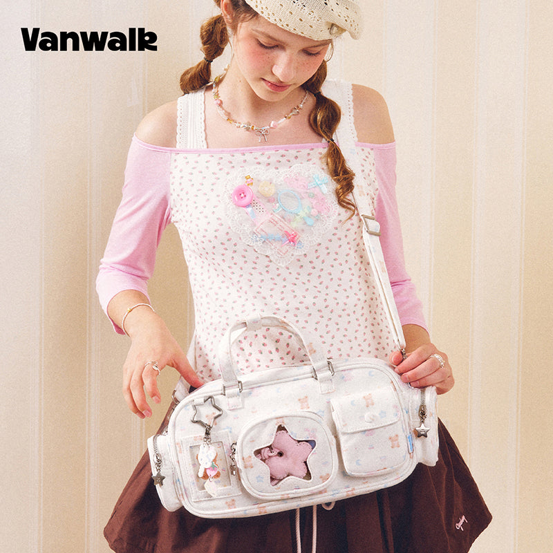 VANWALK Cocoa Pie Series Aesthetic Ita Bags Shoulder Purse Bag v3112