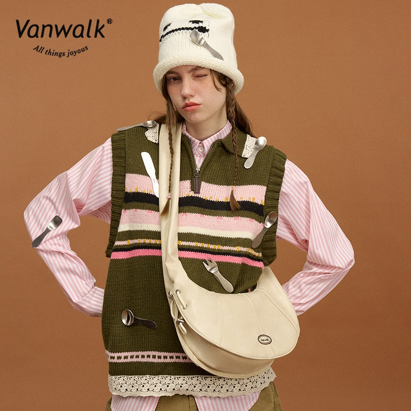 Vanwalk Fashion Pizza Series Crossbody Bag V2857