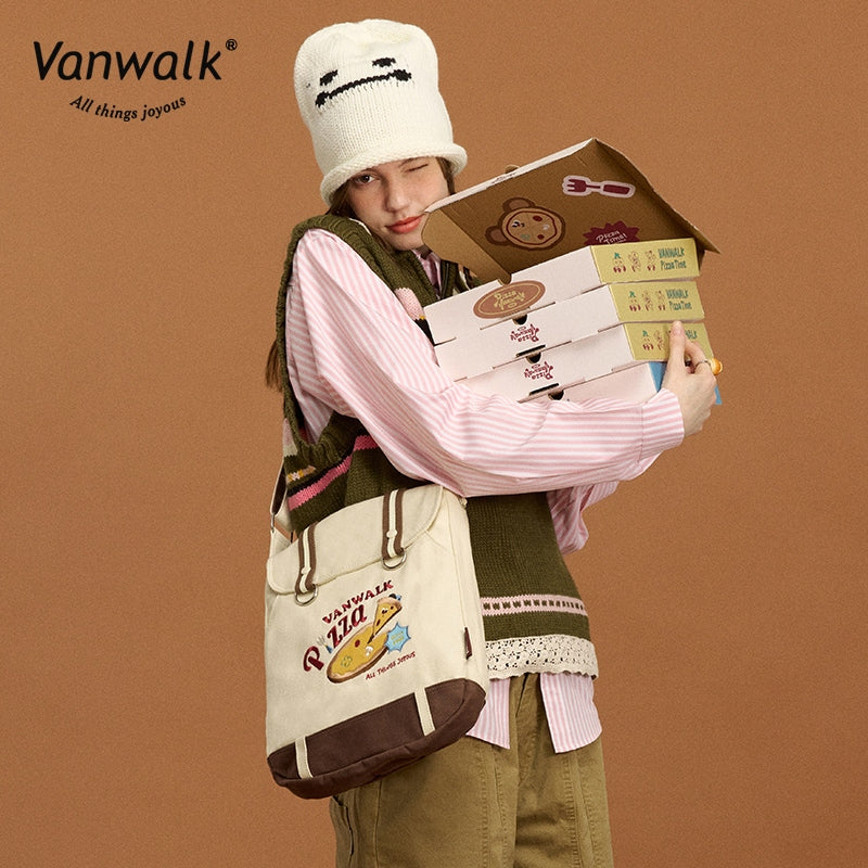Vanwalk Lightweight Pizza Series Crossbody Bag V2859