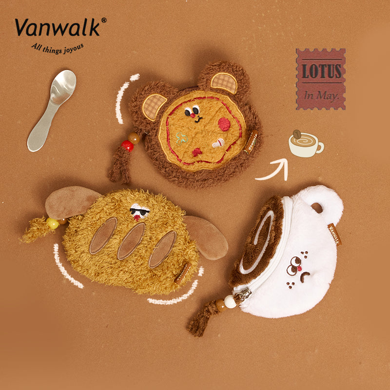 Vanwalk cute style Pizza coin purse VS25