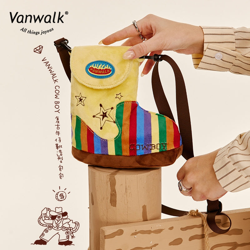 Vanwalk Cute Design Denim Crossbody Bag K412