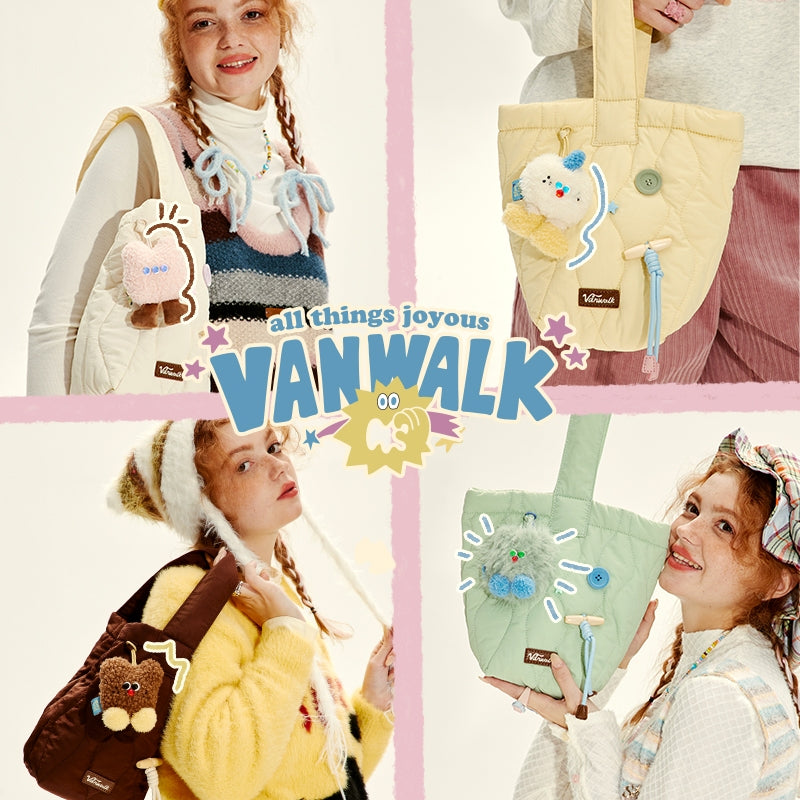 Vanwalk cute design Mao Monster bag accessory K415