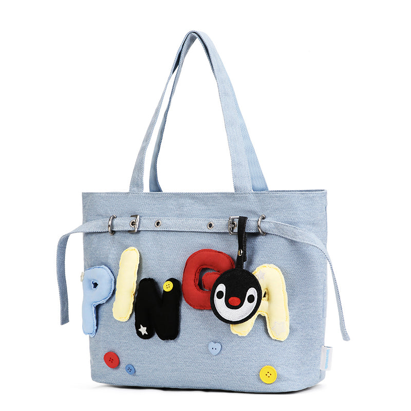 VANWALK Cute Pingu Collaboration Series Shoulder Bag Handbag v2939