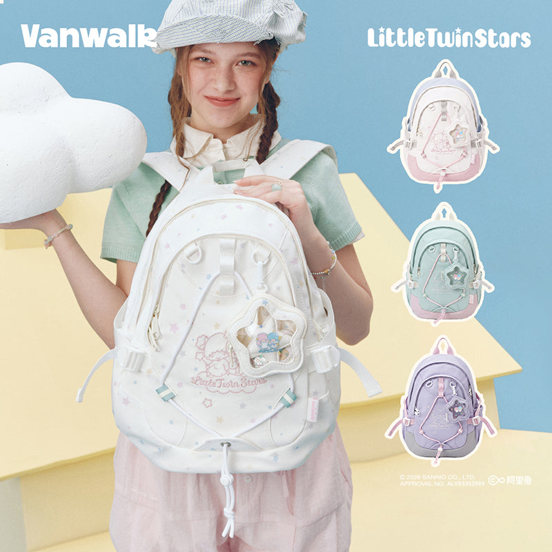 VANWALK Little Twin Stars Sanrio Collaboration Backpack V3074