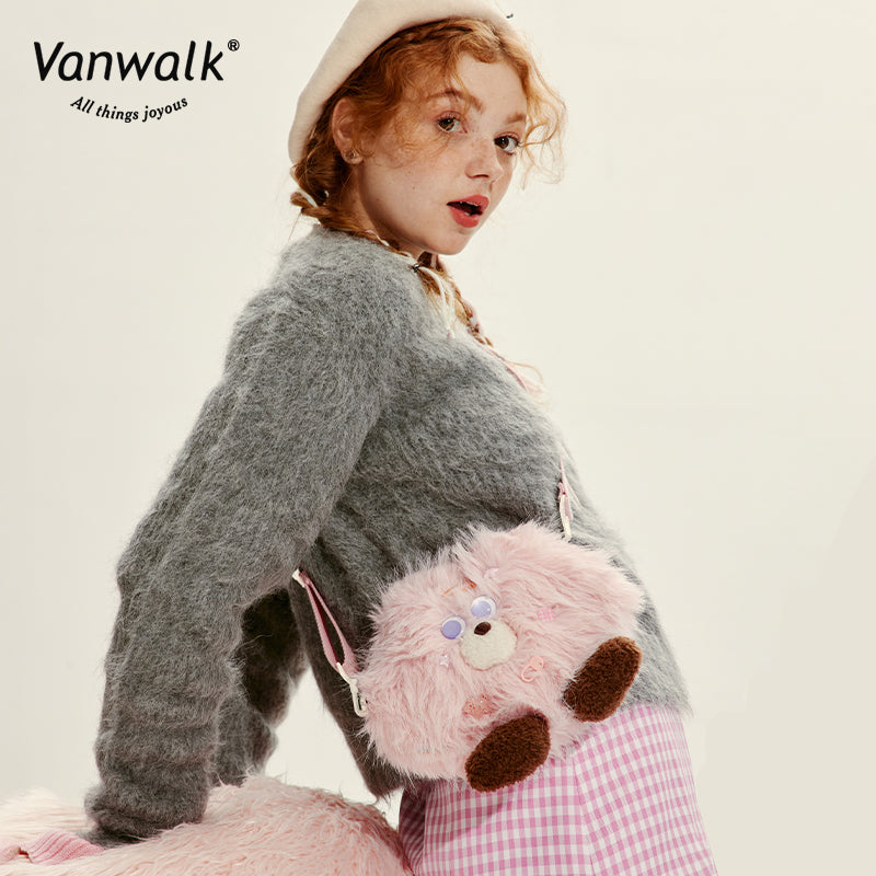 Vanwalk Fashion Mao Monster  Crossbody Bag V2717