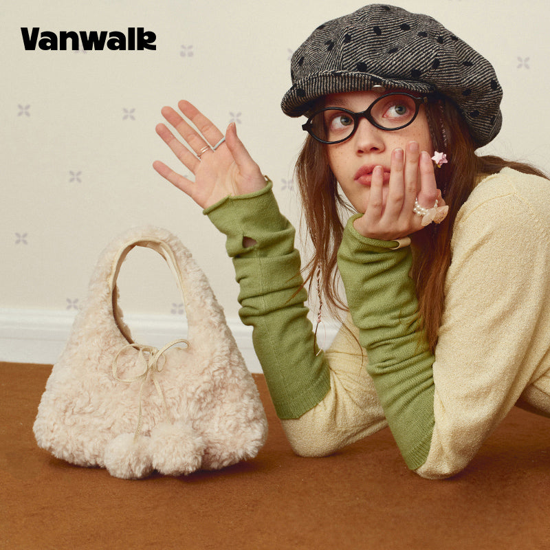 VANWALK Glutinous Rice Ball Series Double-Sided Handbag v2996