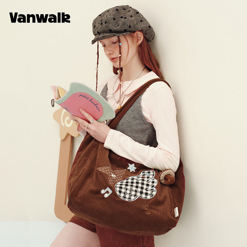 vanwalk Large Capacity Planner House Series Shoulder Bag v3018