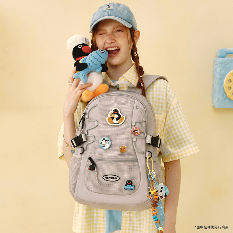 VANWALK Cute Pingu Collaboration Series Backpack v2935
