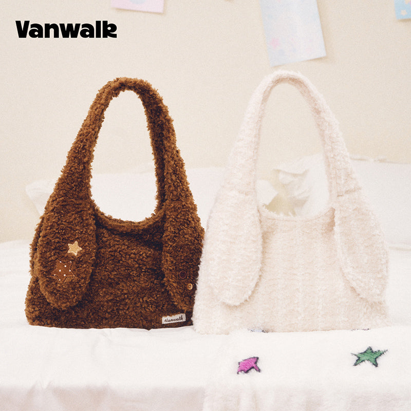 VANWALK Cocoa Pie Series Coquette Long Handle Bunny Ear Shoulder Bag V3108