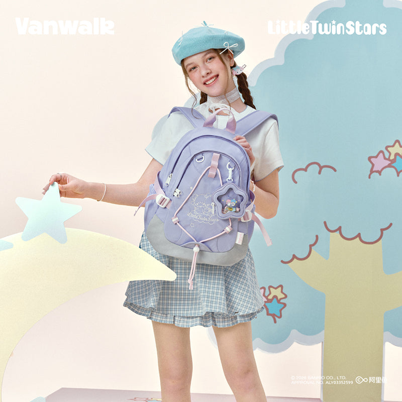 VANWALK Little Twin Stars Sanrio Collaboration Backpack V3074