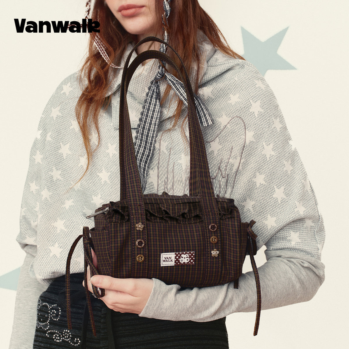 vanwalk Exquisite Maiden January Lucky Pony Series Shoulder Bag v3013