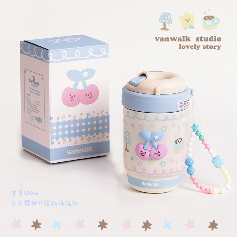 VANWALK Glutinous Rice Ball Series Adorable Cherry Cup K629